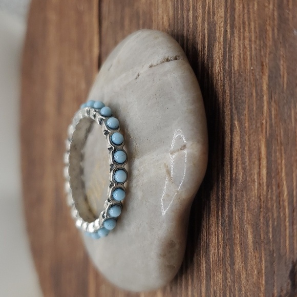 Jewelry - Size 9‎ R532 turquoise powder blue southwestern ring 🌟